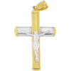 zdjęcie zawieszka złota krzyżyk 2 kolory z Panem Jezusem
